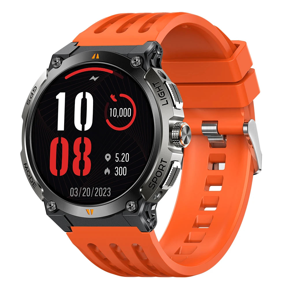 696 Watches AMOLED Screen Outdoor Sports GPS Compass Smart Watch Blue Tooth Call Heart Rate Sleep Waterproof Music Smartwatch Oasis Select BKORS