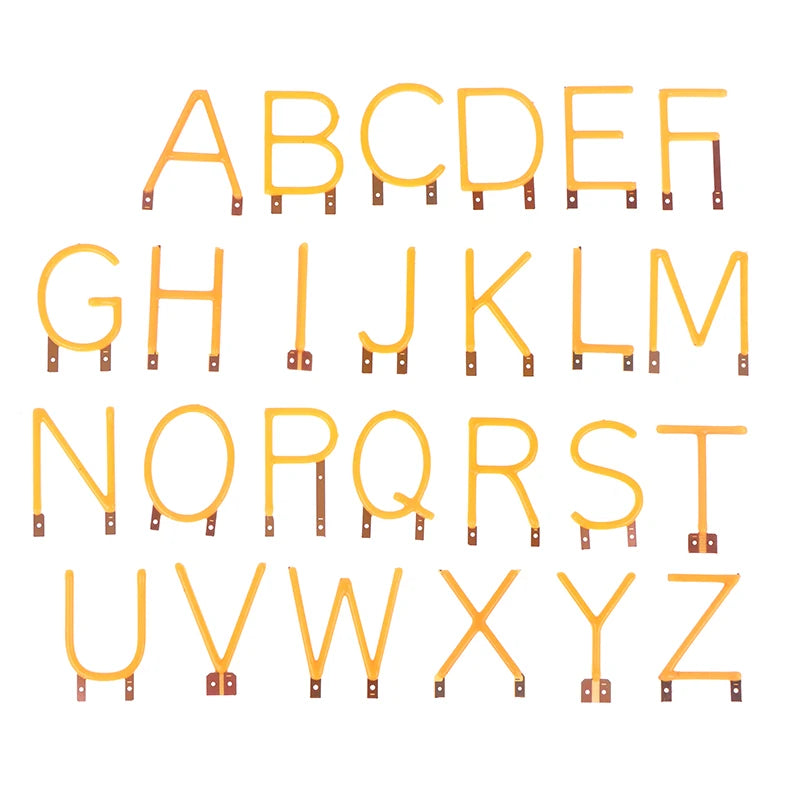 DIY COB LED Filament Decorative English Letter Lighting Party Light DC3V Light Emitting Diode Filament Oasis Select