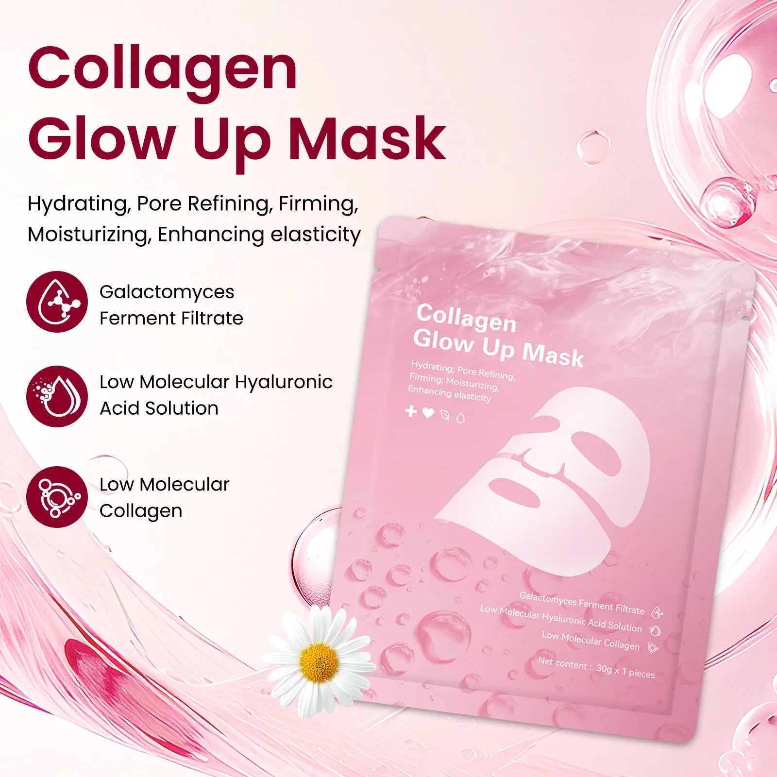Calci-Protein & Hyaluronic Acid Gel Mask – Firming & Hydrating