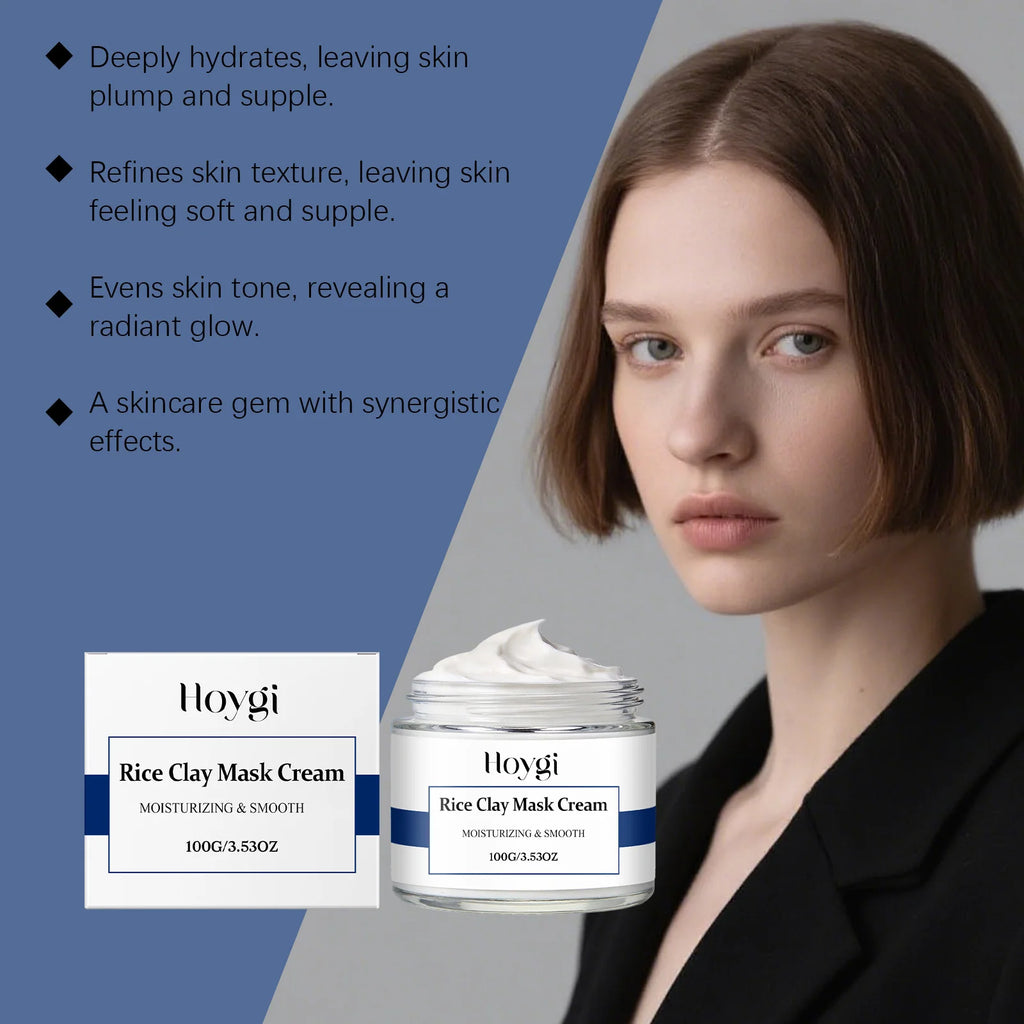 Hoygi Rice Clay Mask – Brightening, Pore Cleansing & Hydrating Clay Face Mask Oasis Select