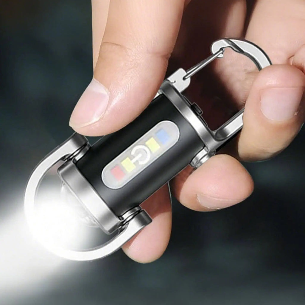 USB Rechargeable LED Keychain Flashlight – Waterproof 1600LM