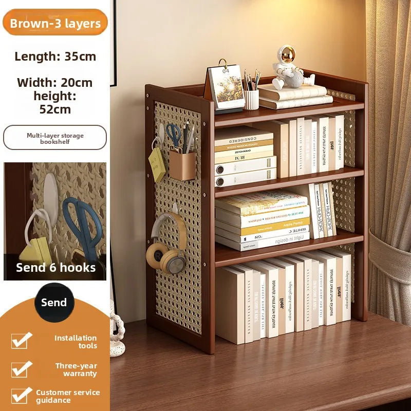 Shelf Bookshelf Table Multi-layer hole board Dormitory desk Book storage Shelf Finishing rack Multi-layer shelf Oasis Select 3rd floor 35