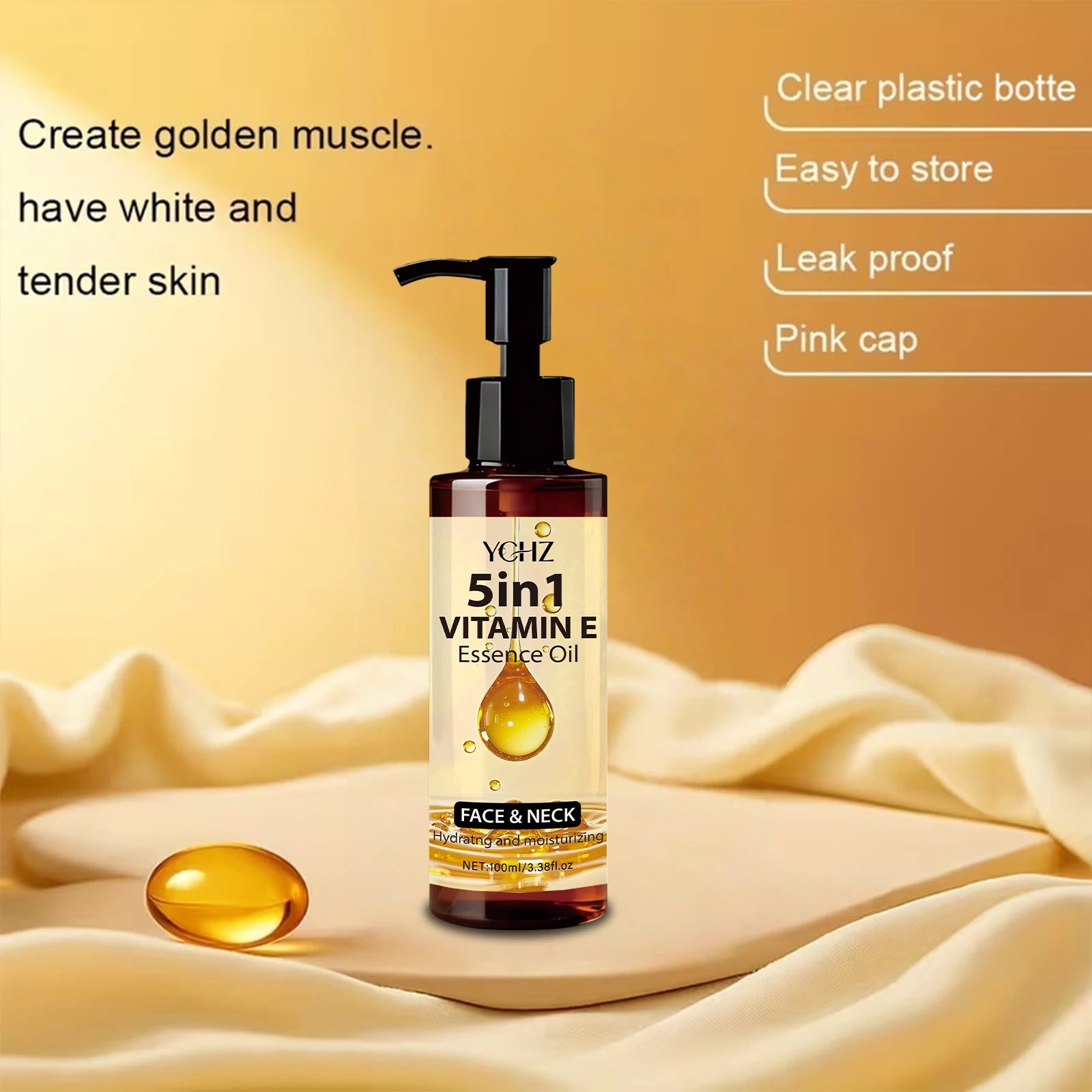 Vitamin E Essential Oil – Hydrating & Firming Face & Body Oil
