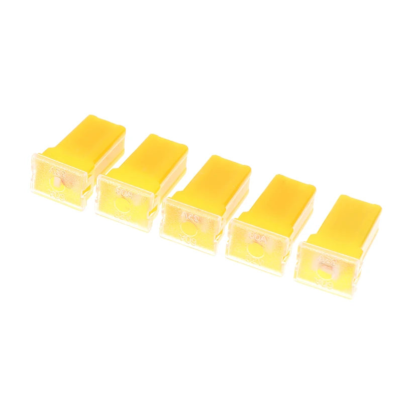 5pc Mini Square Fuse Set, 20A to 60A Size Range, Automotive Fuses with Plastic Storage Box Oasis Select 60A