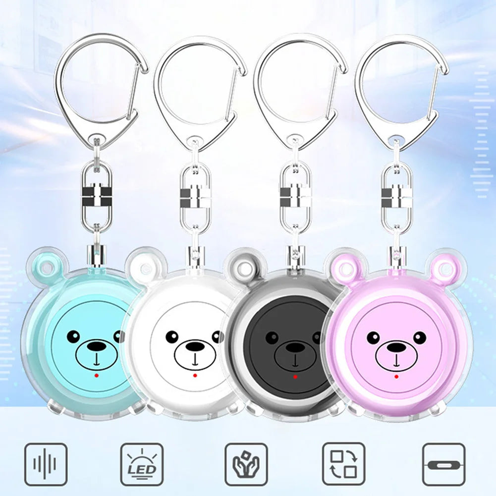 130dB Personal Safety Alarm Keychain | Type-C Rechargeable