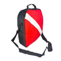 Scuba Diving Regulator Bag Square Flag Regulator Carry Cushioned Zipper Bag with Handle & Shoulder Strap Professional Diver Bag Oasis Select Red