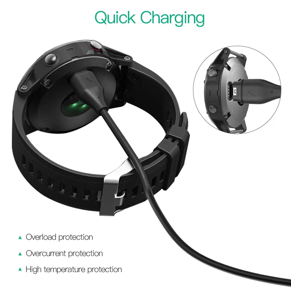 Garmin Charger Cable – Fenix 8/7/6, Forerunner, Venu, Vivoactive Smartwatch Charging Cable Oasis Select