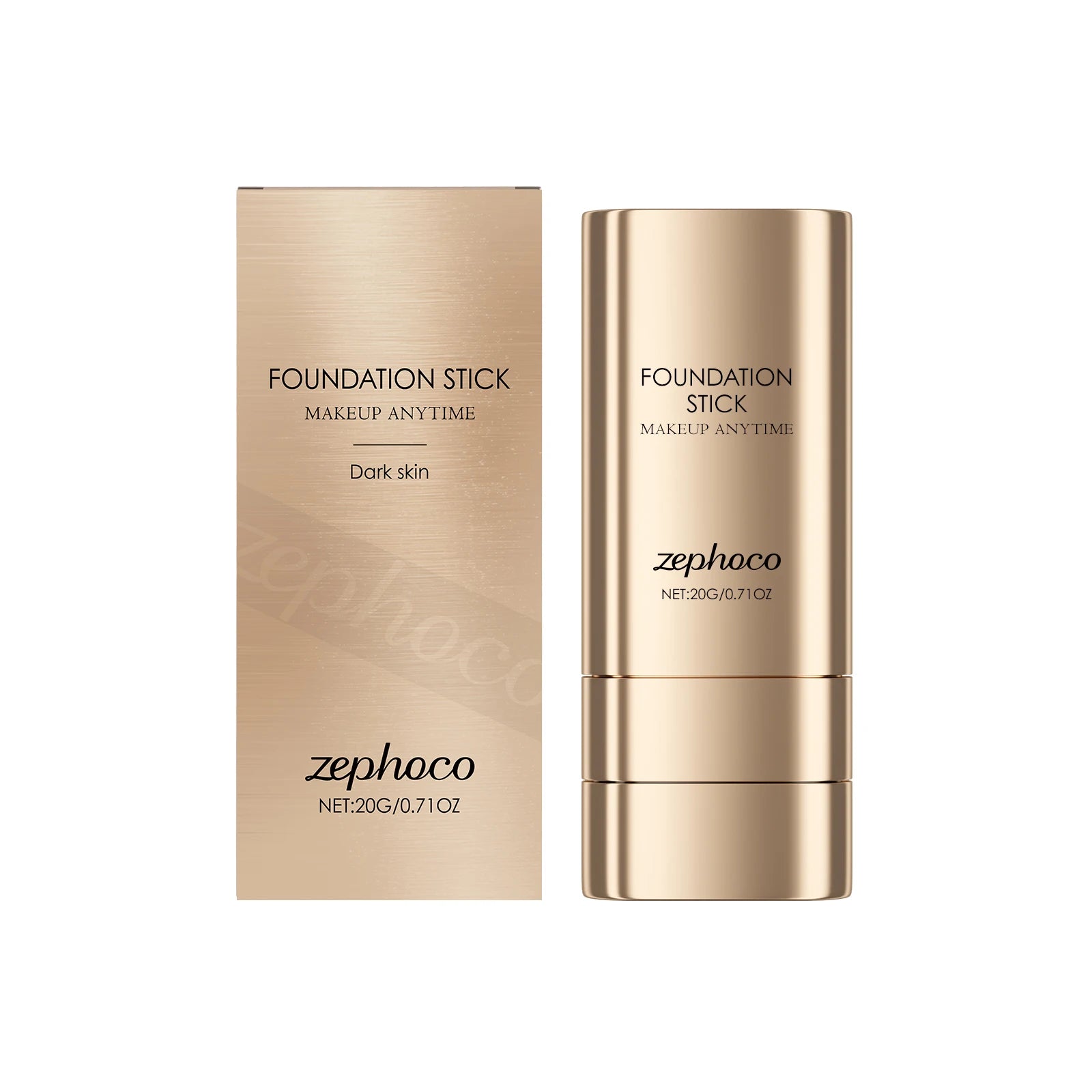 2-in-1 Foundation Stick for Uneven Skin Tone Lightweight and Adherent Moisturizing Natural Concealer Clear Matte Foundation Oasis Select Deep Skin Tone
