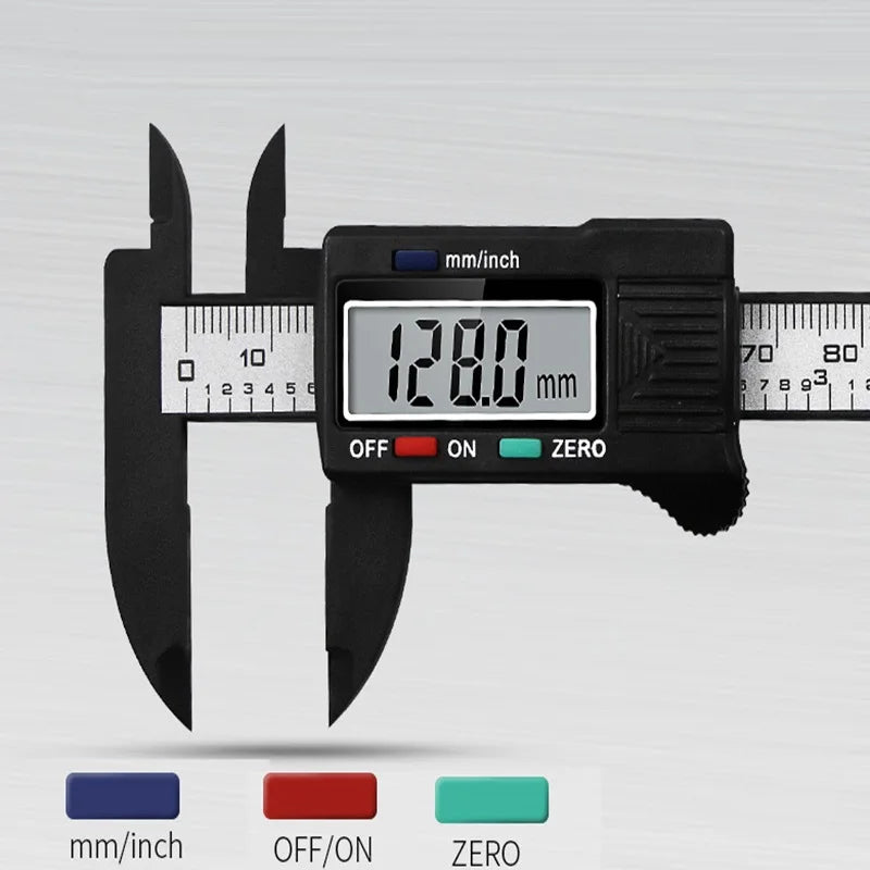 150mm 100mm Digital Caliper Electronic Pachometer Vernier Caliper Gauge Micrometer Digital Ruler Measuring Tool Instrument Oasis Select