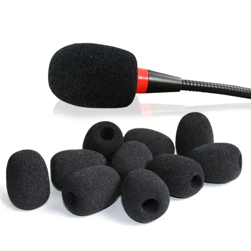 5-40PCS Microphone Windscreen Sponge Cover Headset Mic Foam Cover Protective Cap for Gooseneck Meeting Mic Oasis Select