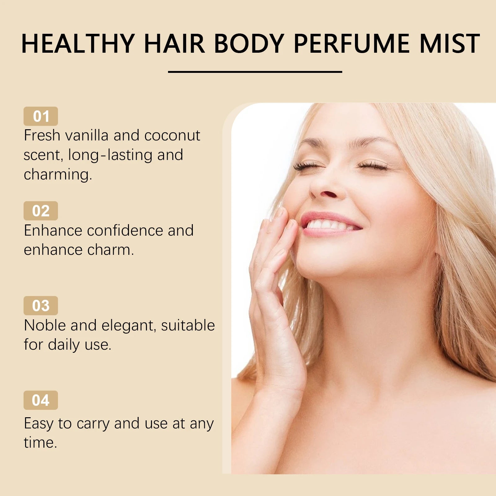 Vanilla Coconut Body Mist – Long-Lasting Fragrance Spray 100ml