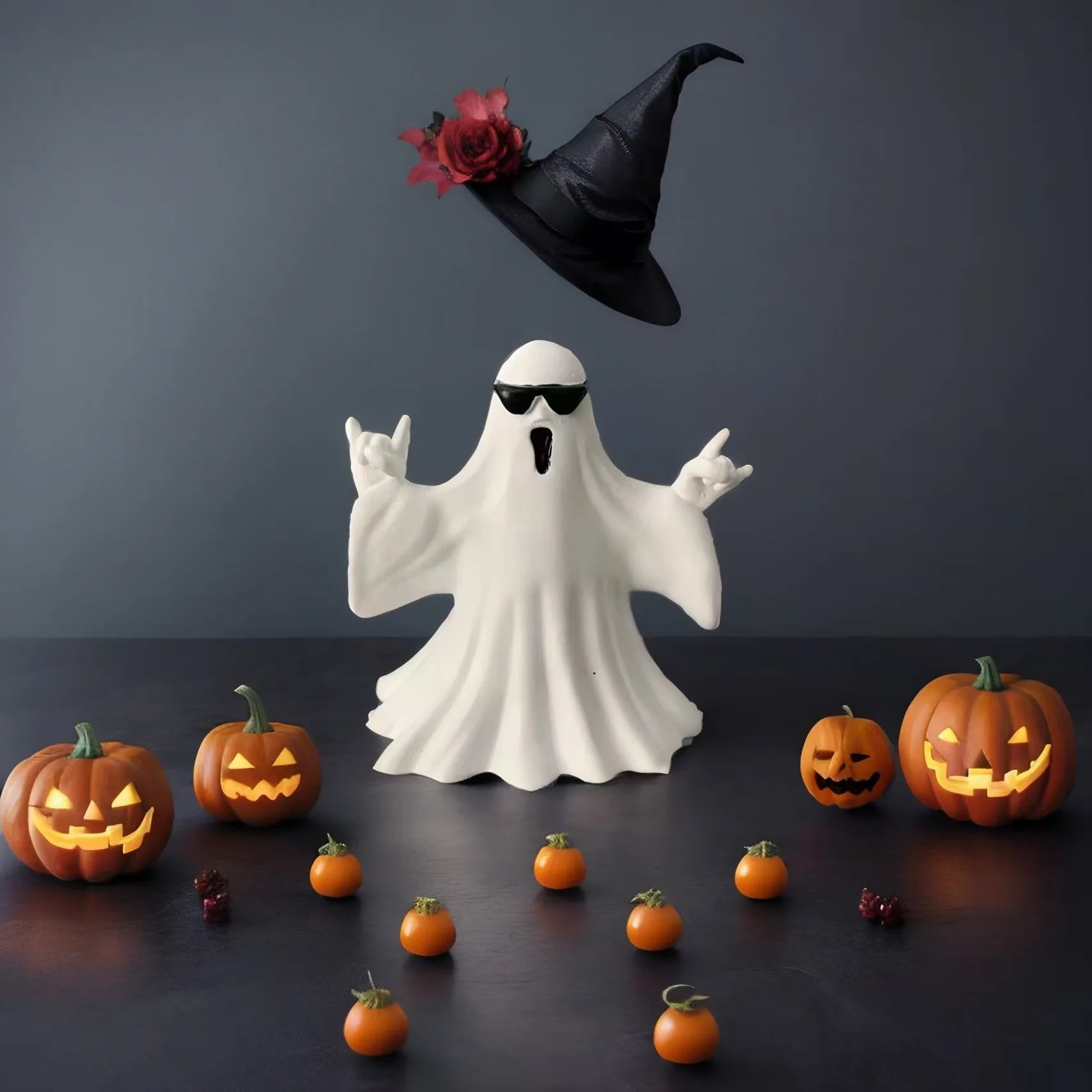 Middle Finger Cute Ghost Halloween Middle Finger Cute Ghost Figment Home Decoration Oasis Select