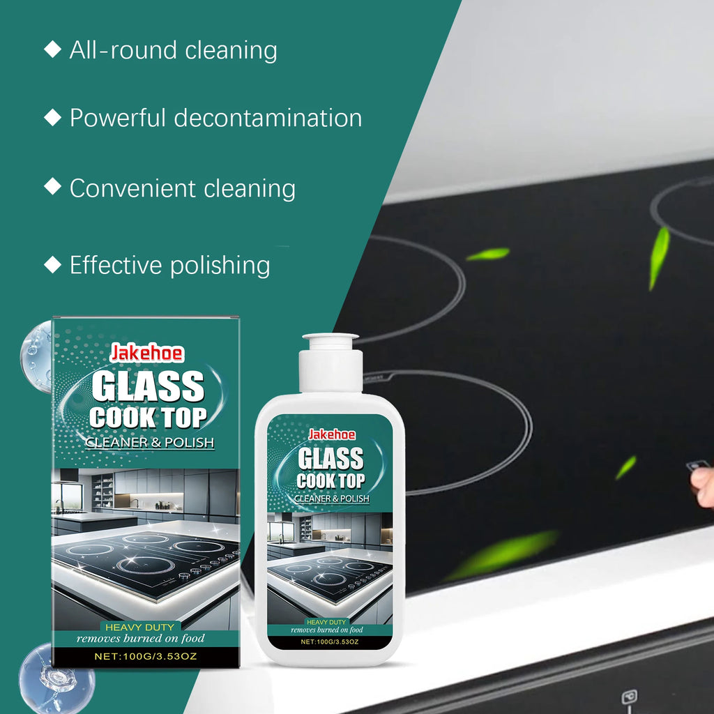 Glass Top Stove Cleaner Polish Remove Stubborn Stains Grease Improves Gloss Repair Scratche Restore Shine for Kitchen Tool 100ml Oasis Select