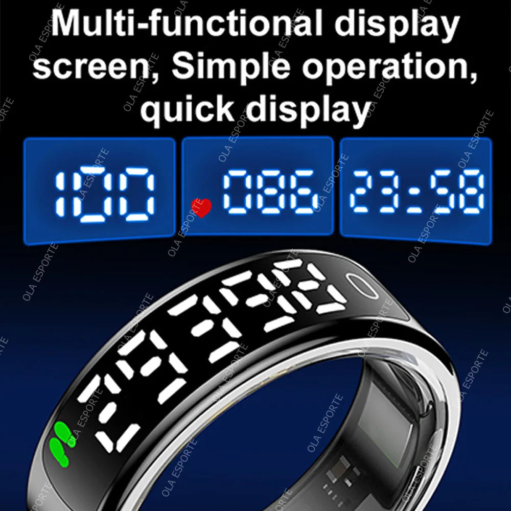 Ola Esporte Smart Ring – Display, Gestures & Health Tracking