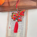 Elegant Chinese Zodiac Horse Pendant: Lucky Tassel Car Decoration, Ideal Gift and Home Ornament for Spring Festival Oasis Select A1