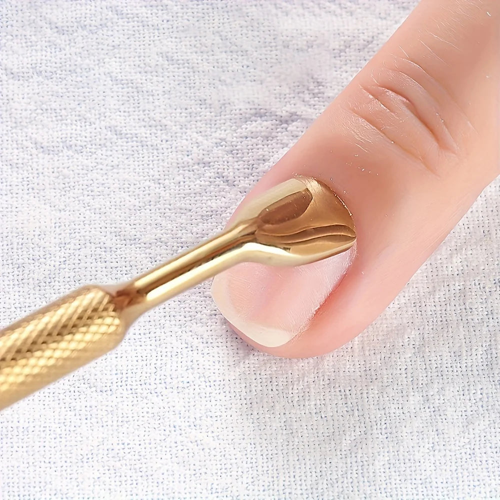 Russian-Style Double-Ended Stainless Steel Cuticle Pusher | 3 Colors Cuticle Pusher Oasis Select
