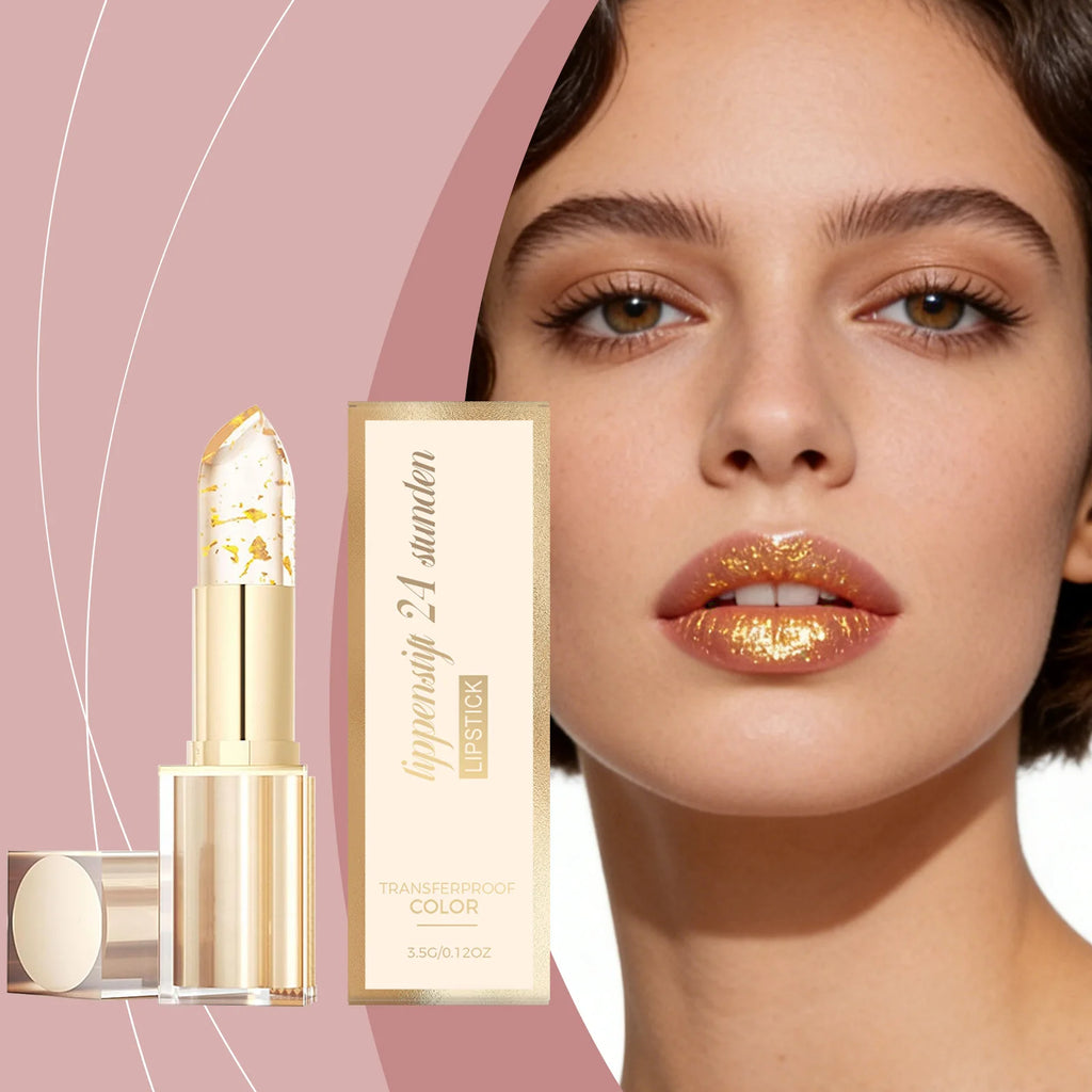 Gold Foil Color-Changing Lipstick | Hyaluronic Acid Lip Balm Color-Changing Lipstick Oasis Select