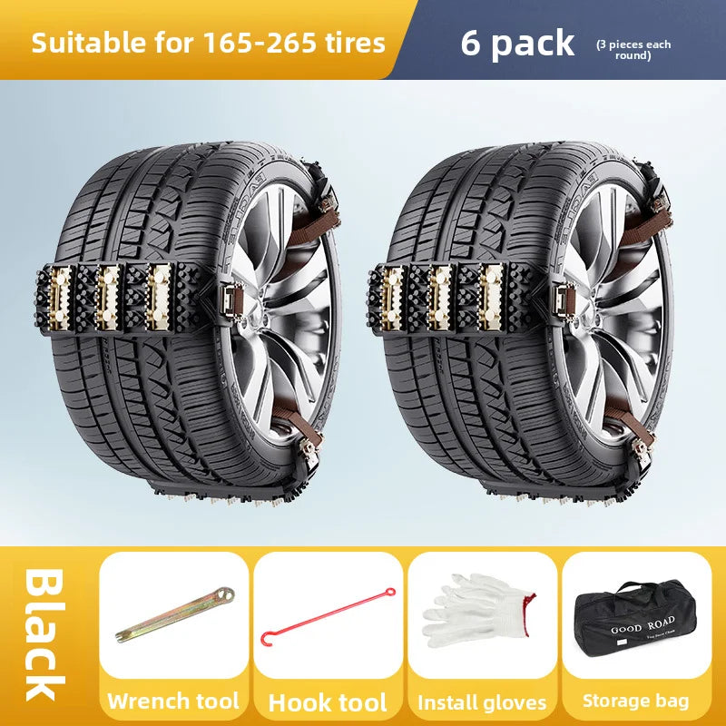 Car tire anti-skid chain, sedan off-road vehicle, universal cow tendon anti-skid emergency rescue chain Oasis Select