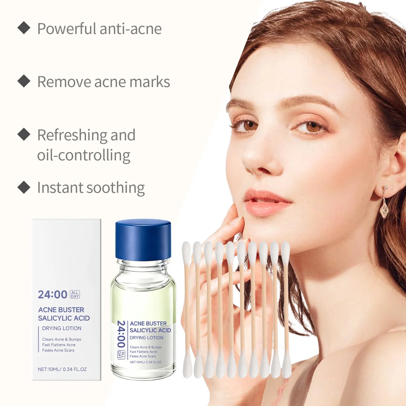 Salicylic Acid Acne Buster Remover Blackhead Oil Control Tenderizing Delicate Pores Pimple Spot Remover Facial Skin Care Essence Oasis Select