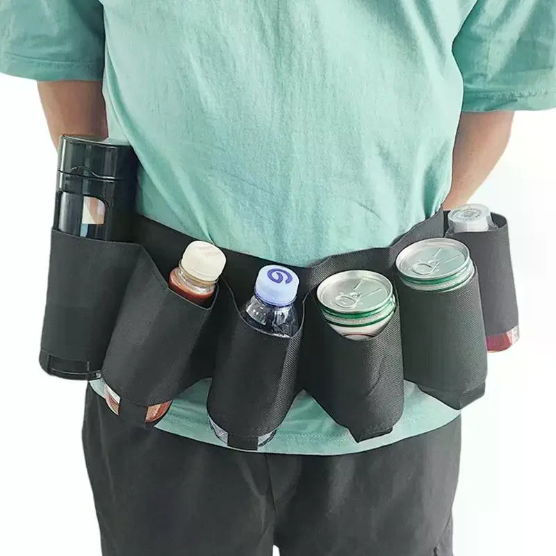 6-Can Beverage Waist Bag | Festival & Camping Fanny Pack Beverage Waist Belt Bag Oasis Select