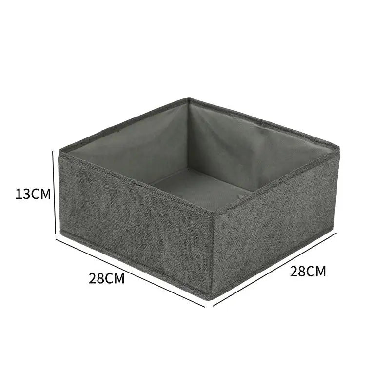 Clothes Organizer Storage Box Underwear Bra Socks Cabinet Drawer Organizer T-Shirt Storage Basket Wardrobe Storage Organizers Oasis Select L Gray