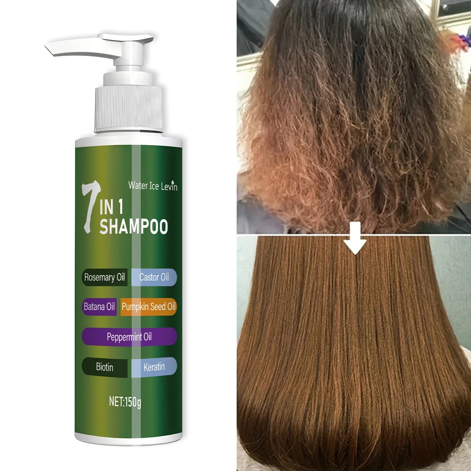 7-in-1 Shampoo, Rich in Foam and Easy to Rinse, Removes Dandruff, Reduces Hair Breakage, Long-Lasting Oil Control, Super Volumizing, Strengthens Hair, Repairs Split Ends, Makes Hair More Dense and Soft Oasis Select