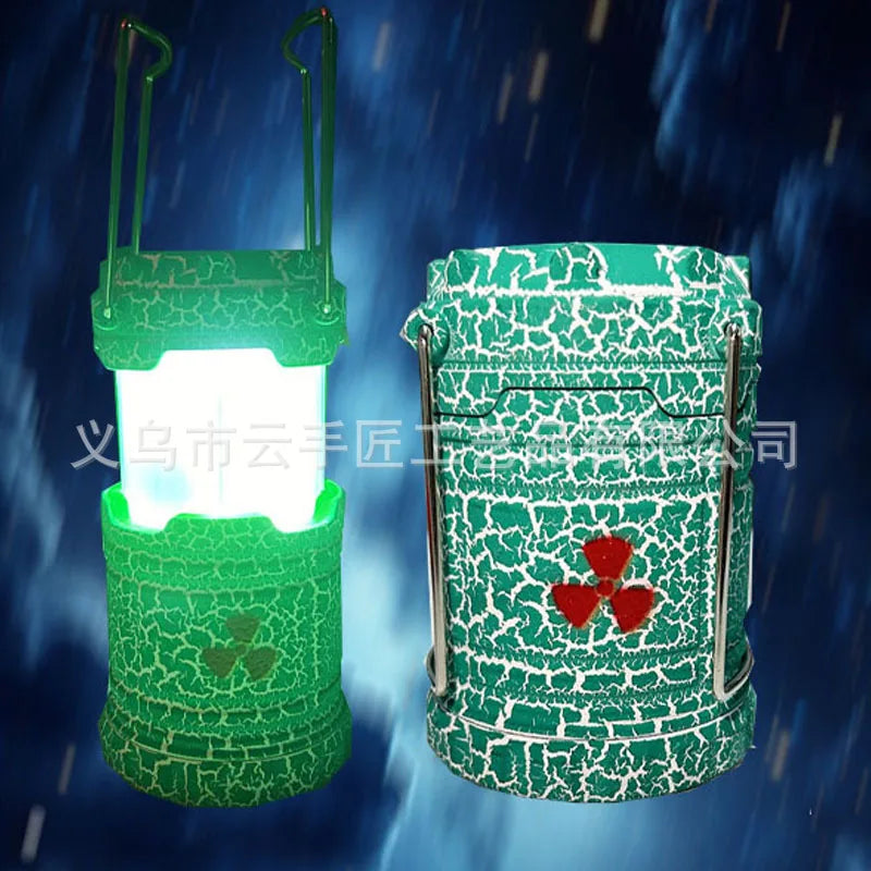 Nuclear Reactor Lantern Gift Mini Handheld Nuclear Reactor Lantern Toy Doomsday Nuclear Reaction Push Simulation Illuminator Oasis Select Green crack 190mmX68mm