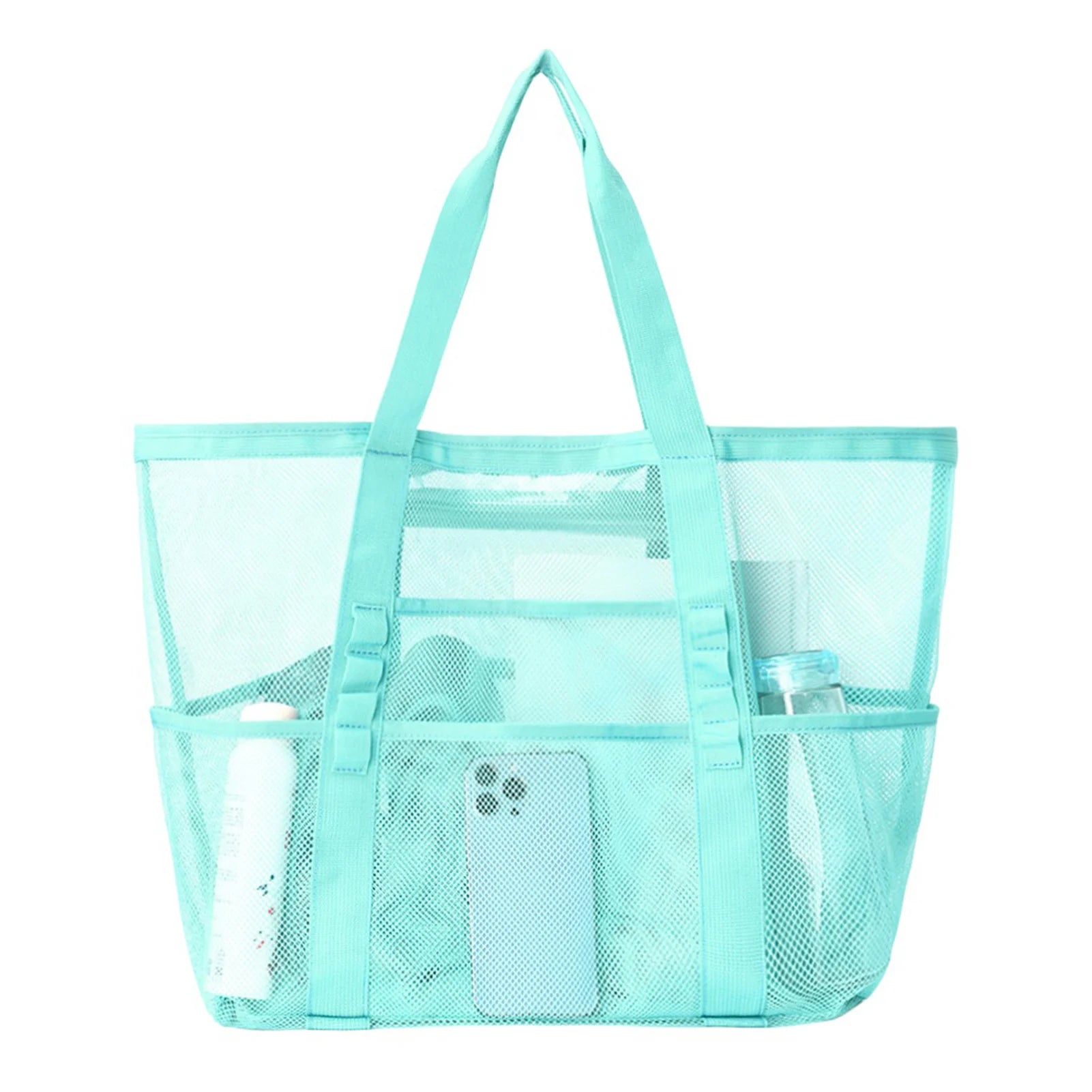 Mesh Beach Tote Bag | Large Multi-Pocket Pool & Travel Bag