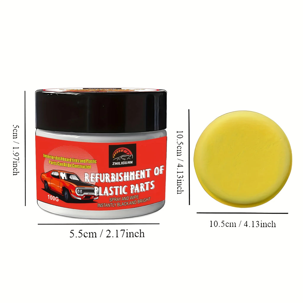 Car Plastic Restorer Cream 100G – Anti-Scratch & Stain Removal