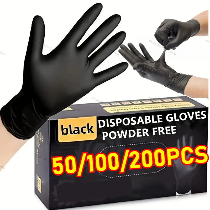 Gloves Disposable Nitrile Black Xl Latex Gloves Pvc Gloves Housework Cleaning Car Industry Gardening Cooking Tools Oasis Select