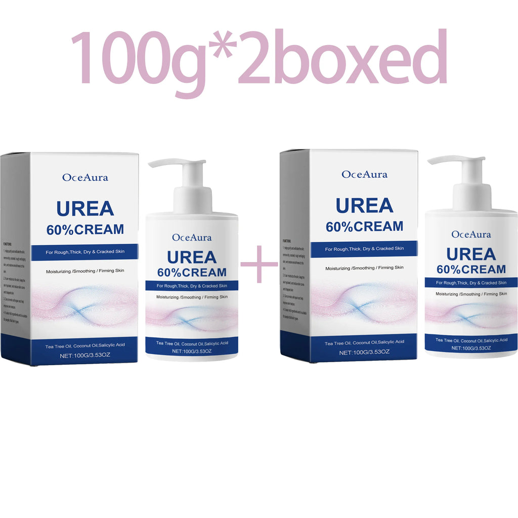 60% Urea Care Foot Cream Heel Moisturizing Soft Relieve Drying Cracked Remove Calluses Dead Skin Removal Hand Foot Skin Care Oasis Select 100g X 2boxed