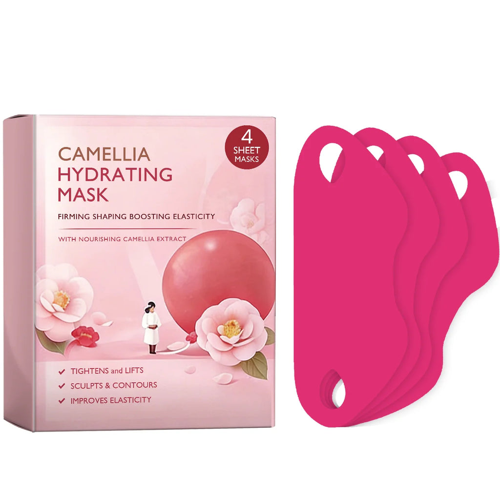 New Facial Mask Lifting Reduce Double Chin Slimming Bandage Face Chin Tightening Ear Hook Patches Women Beauty Korean Skin Care Oasis Select 4pcs in boxed