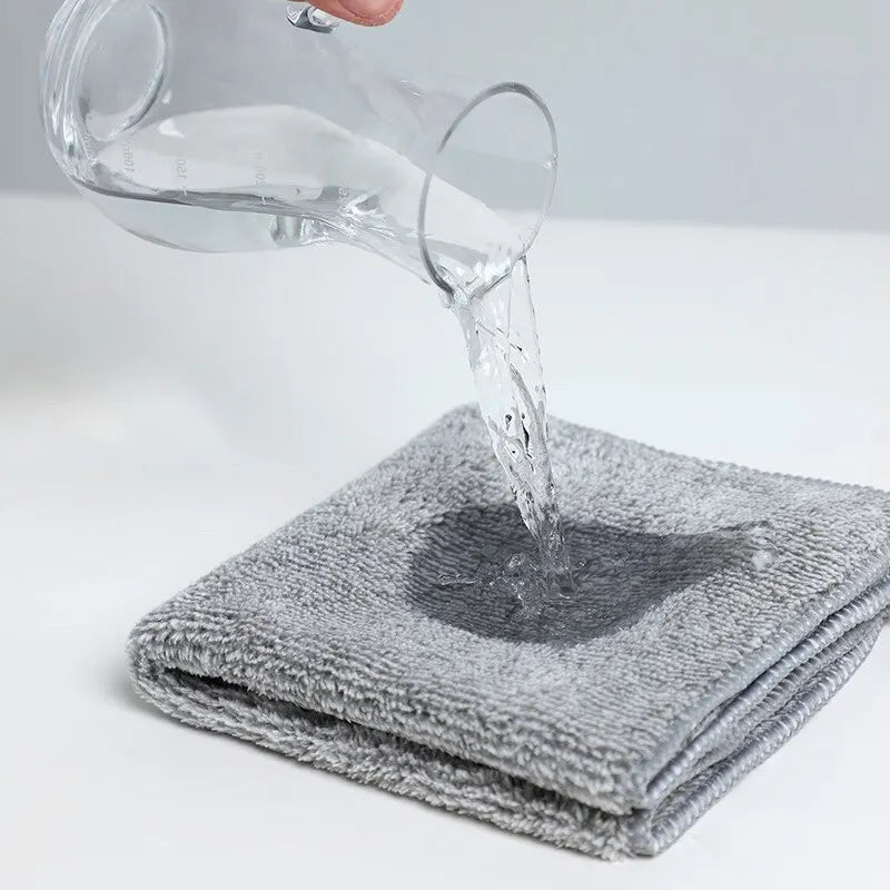 Bamboo Charcoal Dish Cleaning Cloth | Microfiber Scouring Pad Dish Cleaning Cloth Oasis Select