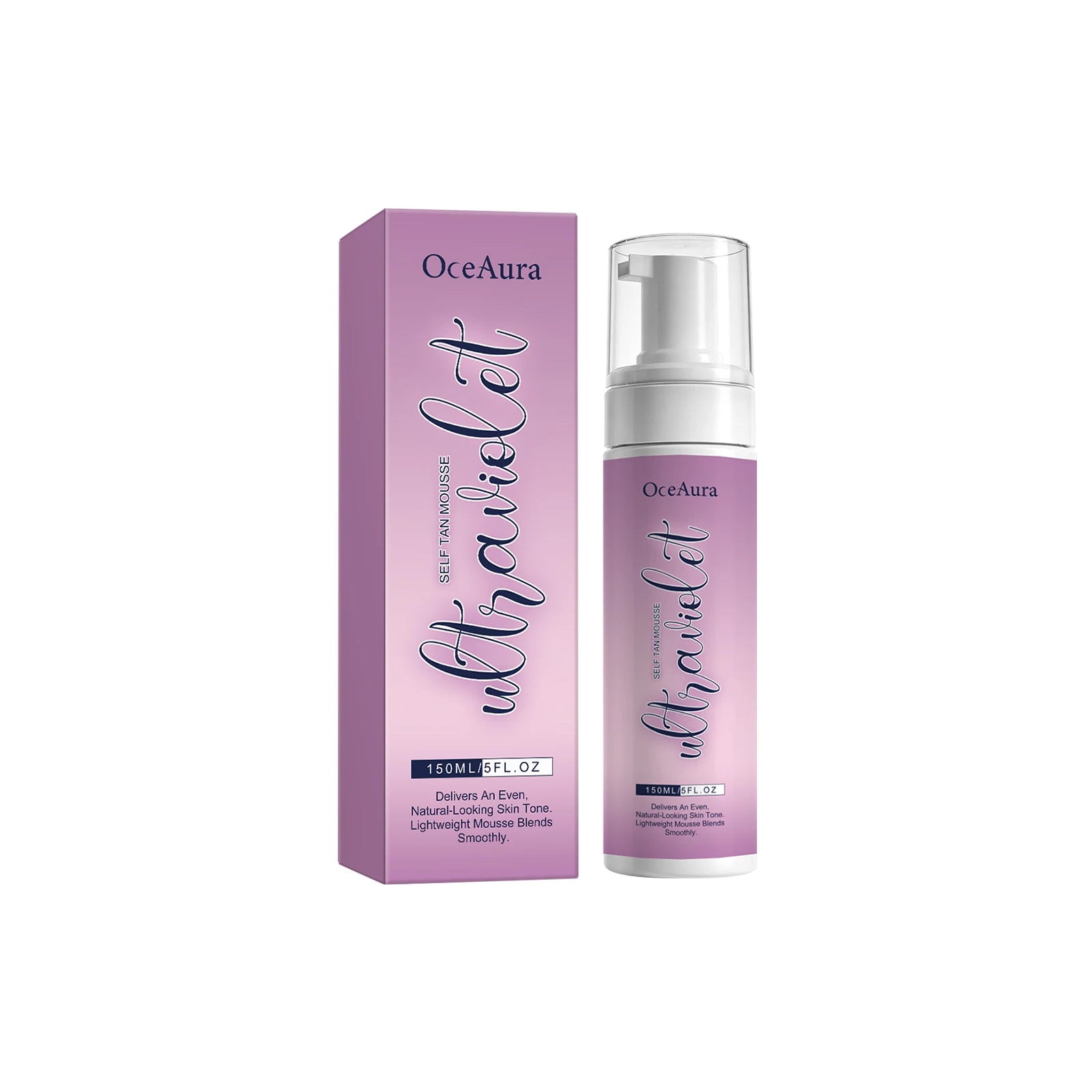Self Tan Mousse Sunless Tanning Foam Natural Bronzing Sunless Tanner for Body Instant Glow Moisturizing Foam Help Darken Glowing Oasis Select 150ml Boxed