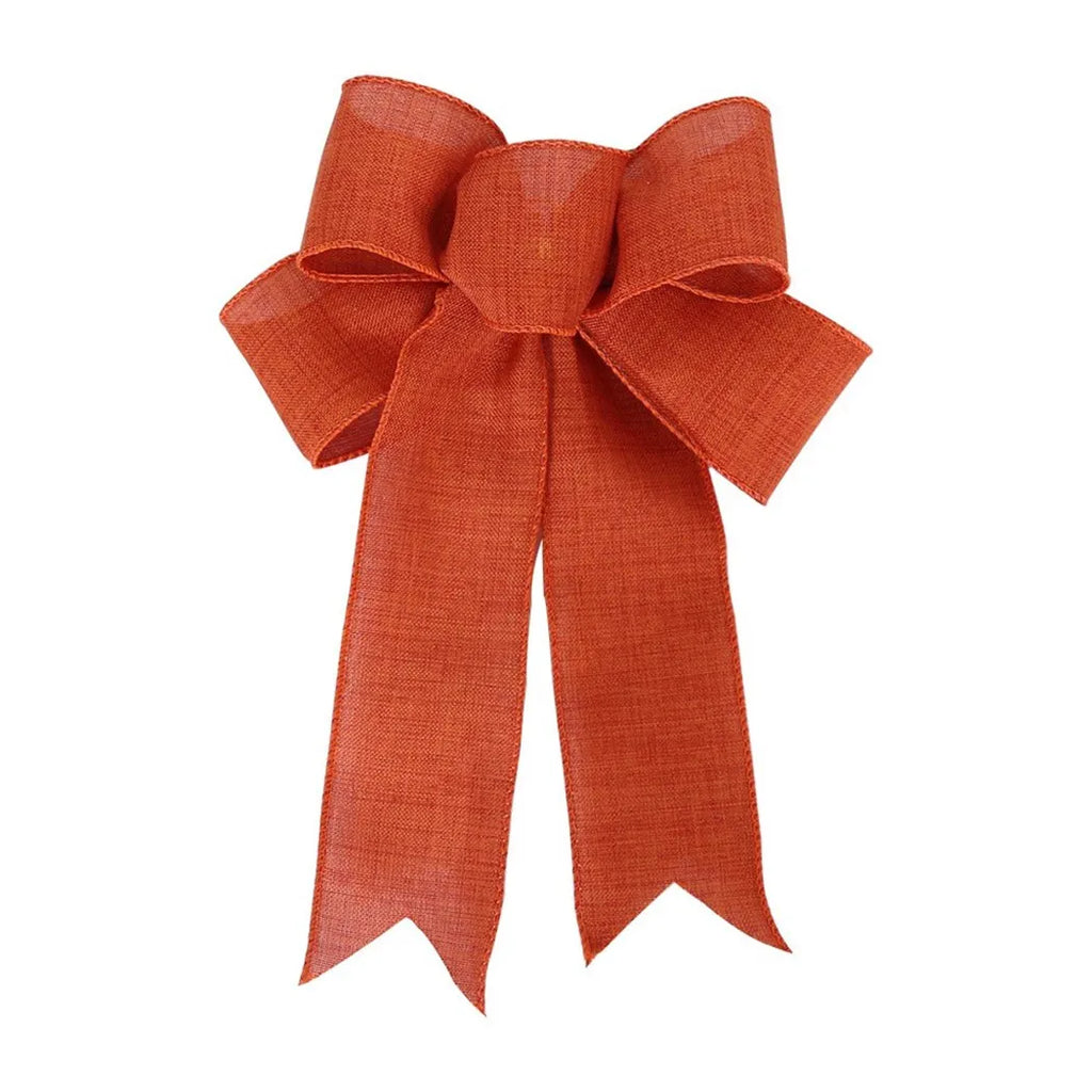 Stylish Cloth Bowknot Ribbon for Holiday Decorations Including Christmas Trees Party Settings Gardens Chairs and Tables Oasis Select Maple Leaf Red China Mainland