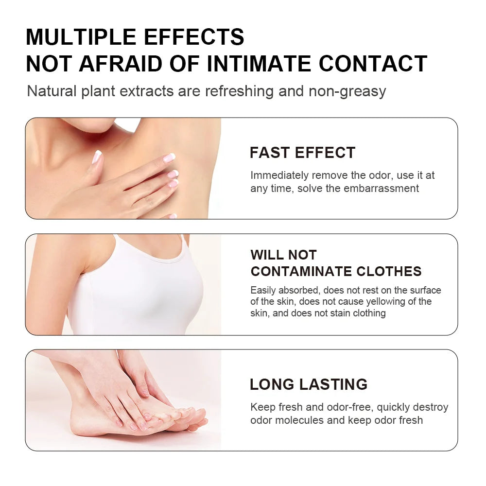 Whole Body Deodorant Deeply Improve Odor Refreshing Non-sticky Mild Formula Multiple Fragrances Creamy Texture Pre-Deodorant Oasis Select