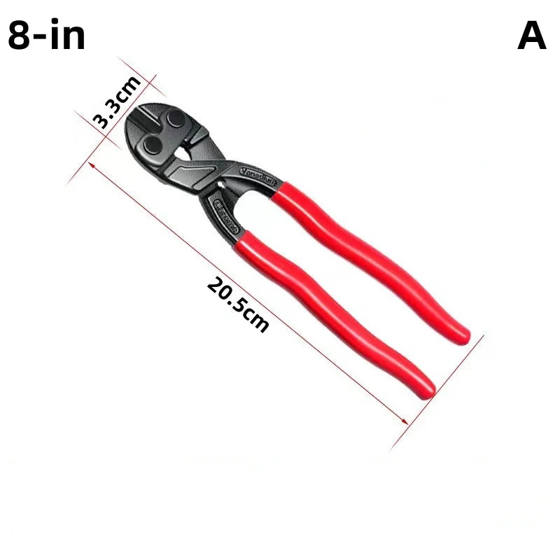 8/10inches Bolt Cutter High Leverage Bolt Cutter with Notch and Spring Industrial Wire Cutter Repair Heavy Duty Hand Tools Oasis Select 8-in-A