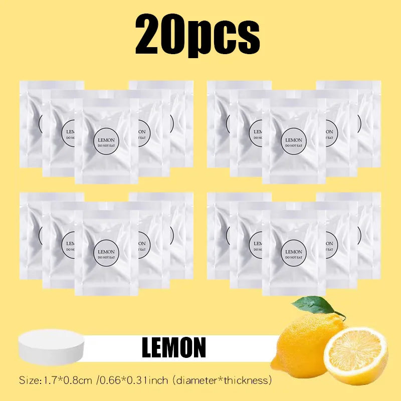 5/10/15/20PCS Car Air Freshener Supplement Solid Fragrance Scent Air Outlet Perfume Refill Tablets Ocean Lemon Lavender Fillers Oasis Select 20Pcs Lemon