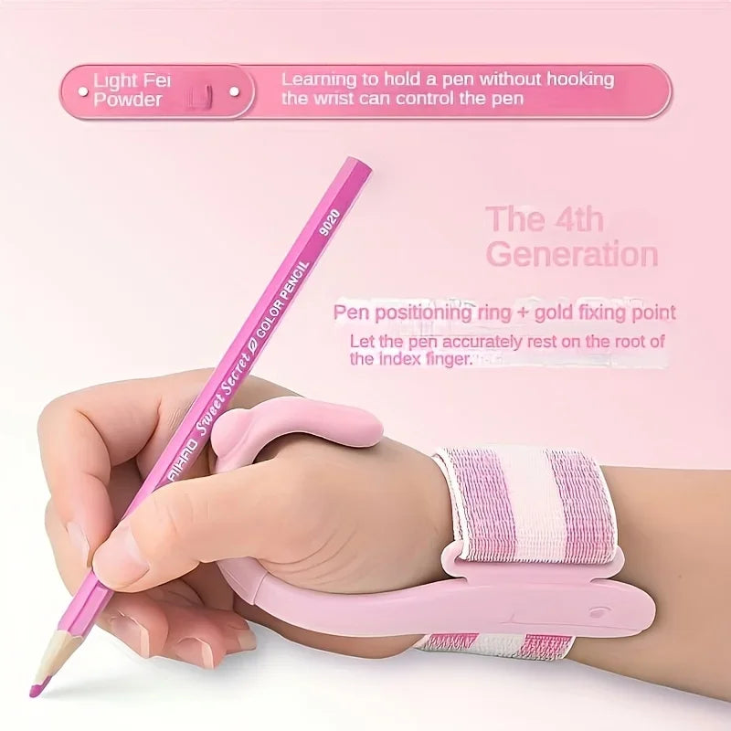 Silicone Right-handed Wrist Correction Pen Holder (for Right-handed Use Only), Anti Hook Design, Ergonomic Writing Aid Oasis Select