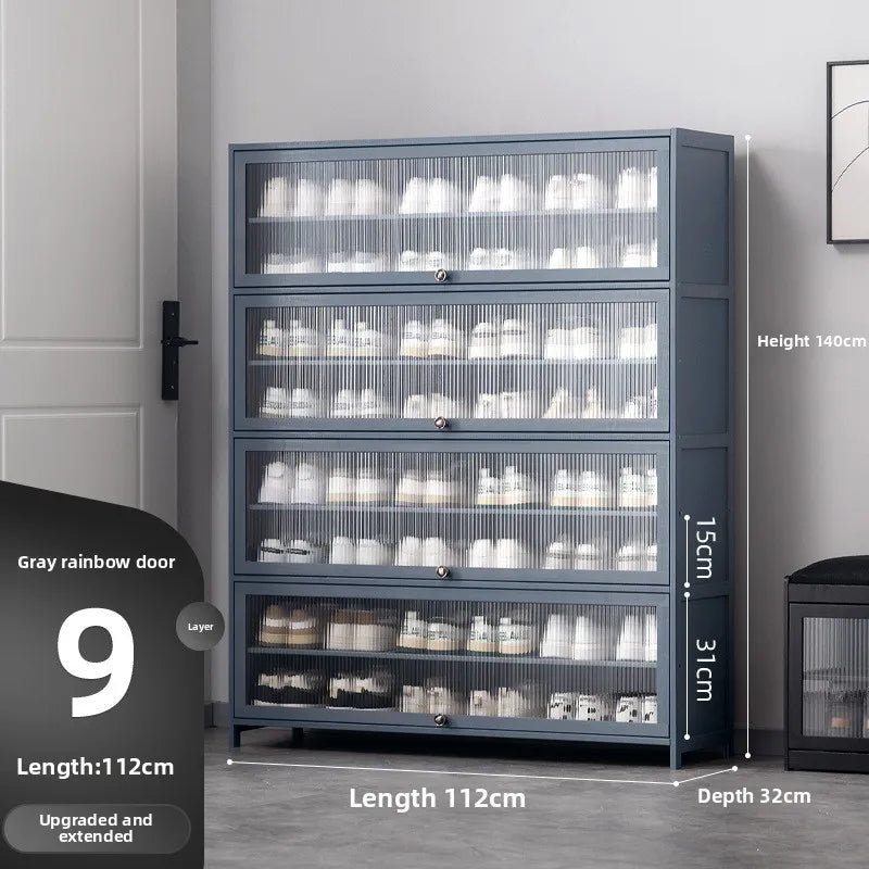 Shoe cabinet door, household door, shoe rack, multi-layer simple and large-capacity storage, indoor entry, dormitory Oasis Select Ninth floor 112