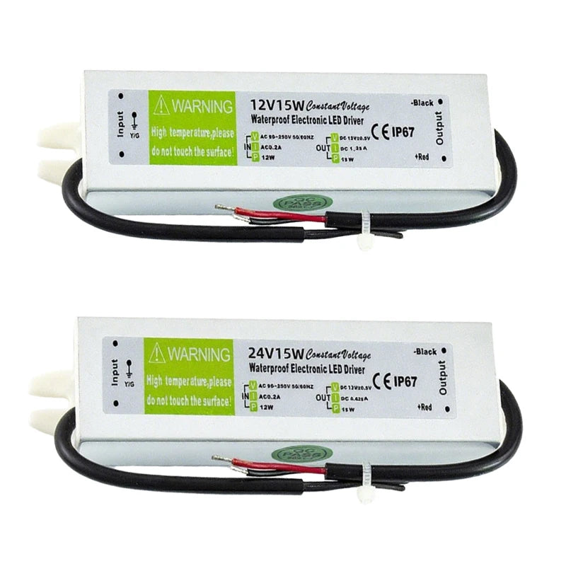 12V 24V Power Supply IP67 Waterproof AC 220V TO DC 12V 24V Switching Power Supplies 10W 15W 20W 24W 30W 36W 45W 50W Power Supply Oasis Select 15W 12V