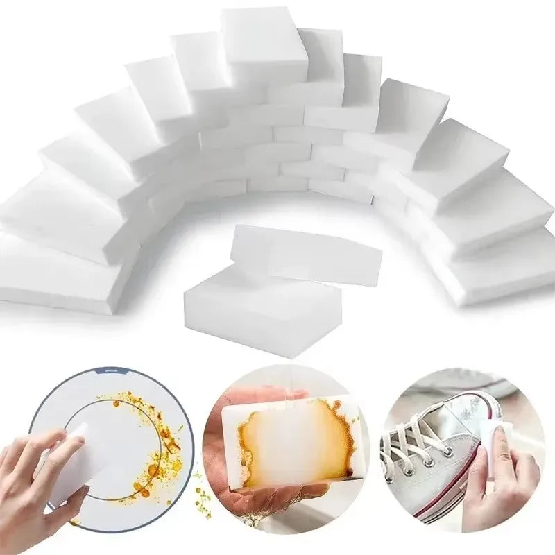 10-60Pcs 100x70x30mm Magic Sponge Eraser White Melamine Sponge Cleaning Sponge for Kitchen Office Bathroom Cleaner Cleaning Tool Oasis Select