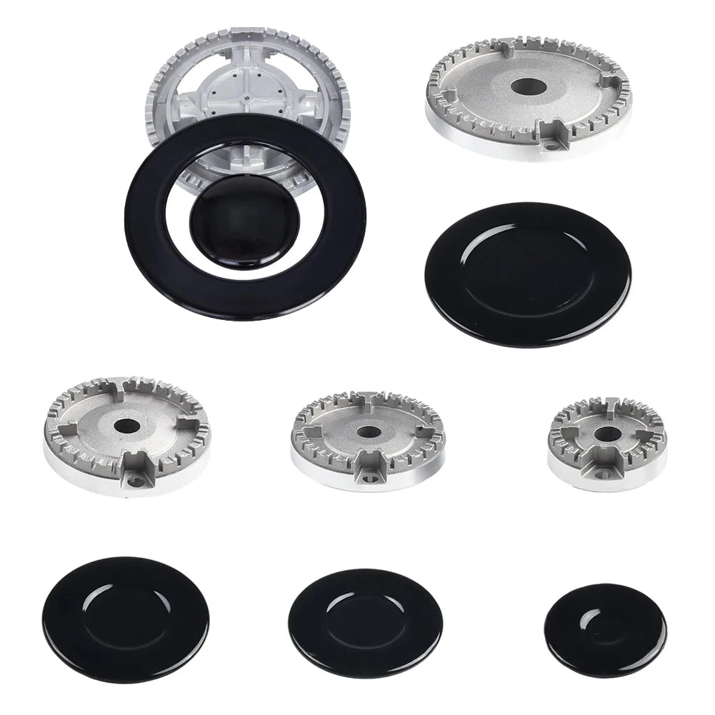 Cooker Hat Set Oven Gas Hob Burner Crown Flame Cap For Kitchen For SABAF Stove Handles Lid Kit For Gas Stove Burners Oasis Select B