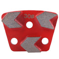 Trapezoid Grinding Disc Trapezoid Floor Grinding Pad Disc #30 Grit Metal Scraper Oasis Select Red