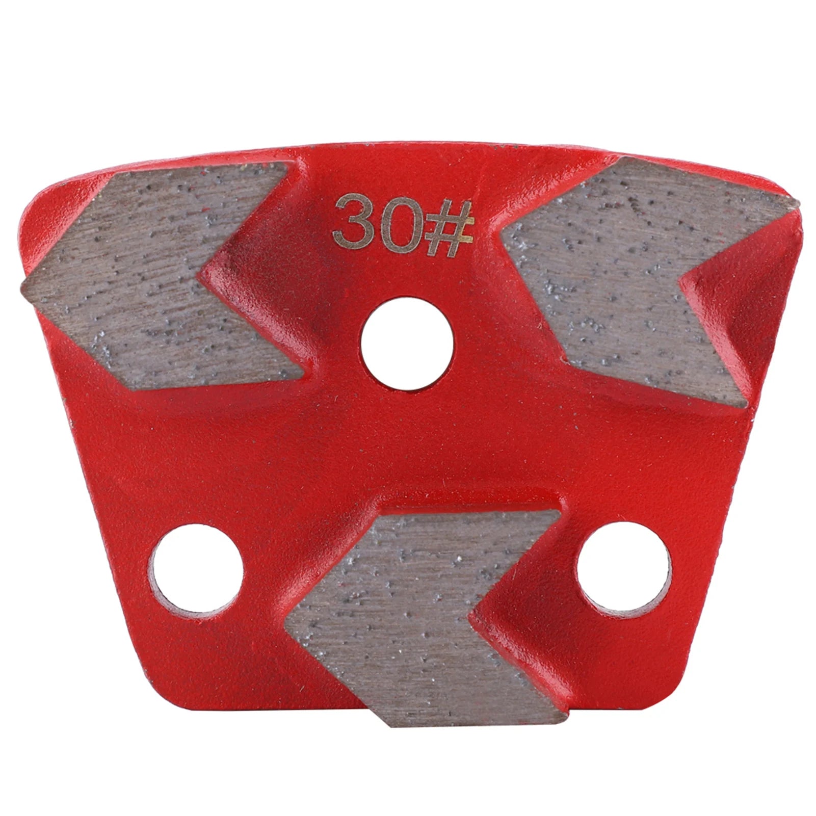 Trapezoid Grinding Disc Trapezoid Floor Grinding Pad Disc #30 Grit Metal Scraper Oasis Select Red