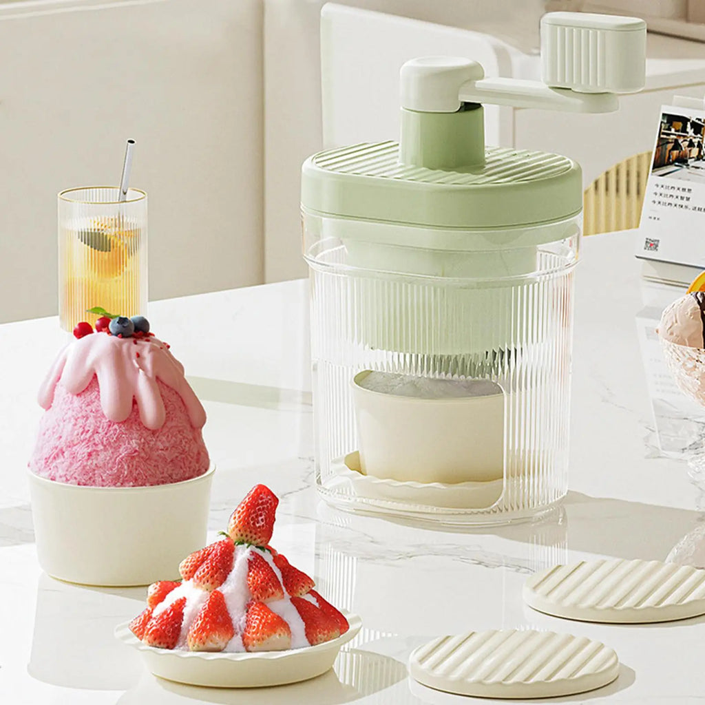 Shaved Ice Machine Snow Cone Machine Manual Portable Ice Crusher and Shaved Ice Machine for Home Kitchen and Picnic Ice tools Oasis Select