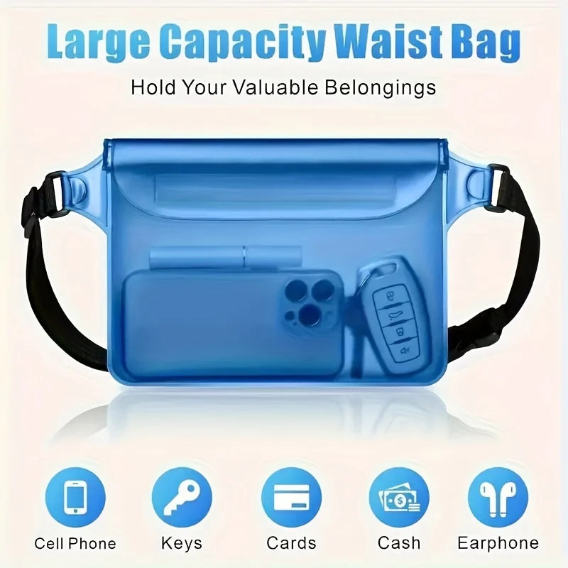 High Quality Waist Bag with Adjustable Strap, Suitable for Beach, Swimming, Diving, Rowing, Fishing Waterproof Belt Bag Oasis Select