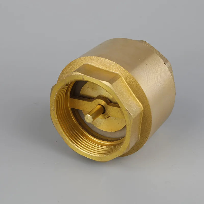 Brass Thread In-Line Spring Check Valve 1/2" 3/4" 1-1/2" Female Thread NPT One-Way Anti Backflow Water Control Float Valve Oasis Select