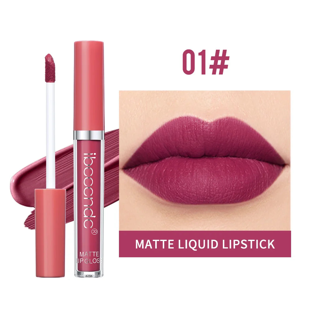 Matte Velvet Lip Gloss Lipstick Waterproof Non-stick Cup Not Easy To Fade Long Lasting Lip Glaze Lipstick Makeup Cosmetics Oasis Select Color 1
