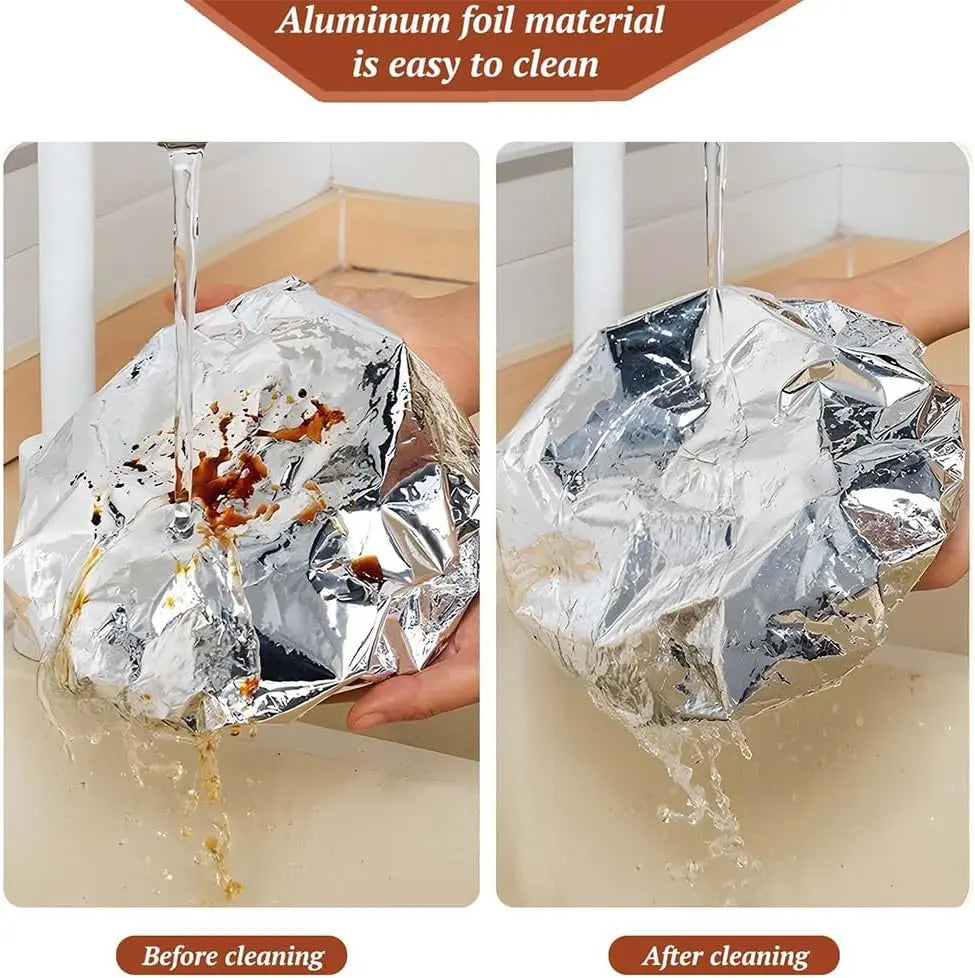 Disposable Food Warming Cover Aluminum Foil Insulation Sleeve for Plates Bowls Heat Preservation Table Mat Kitchen Freshness Oasis Select